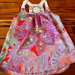 Women’s small paisley tank top